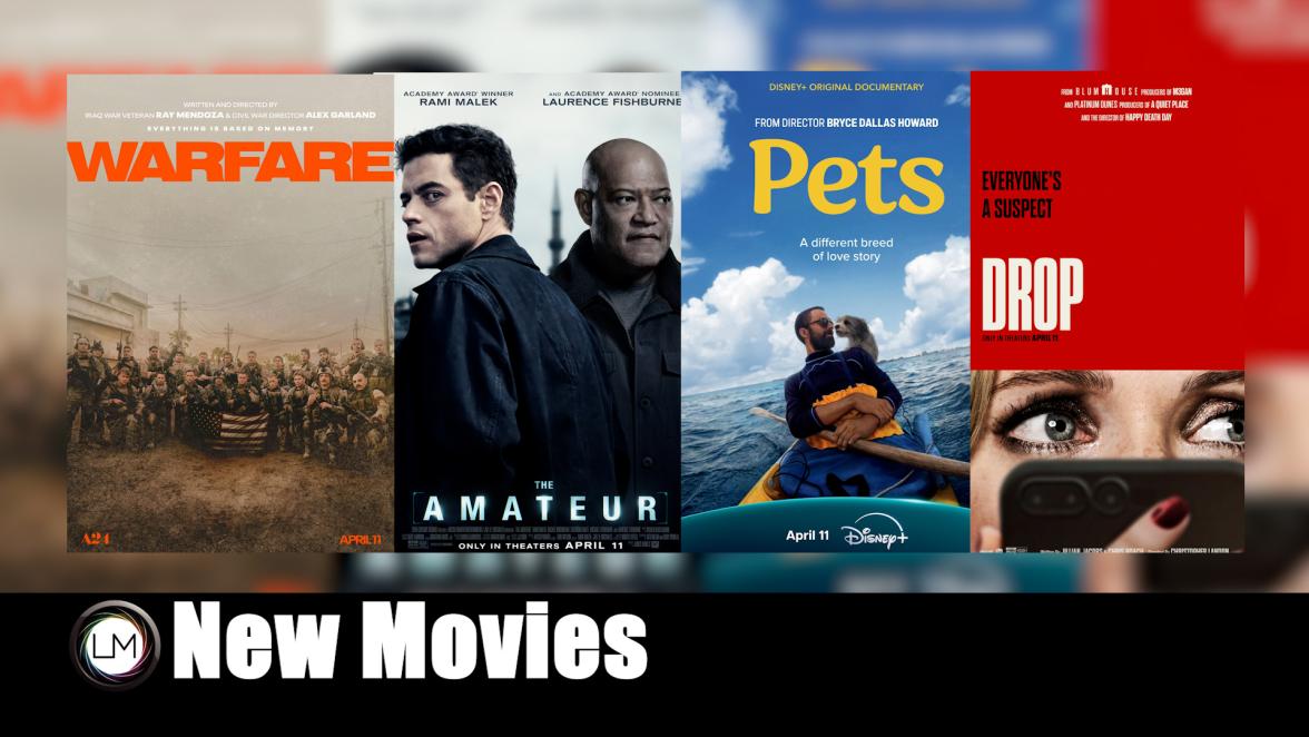 New Movies: The Amateur, Warfare, Drop, and Pets