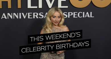 Celebrity Weekend Birthdays: Bono, Sabrina Carpenter, Helio Castroneves, Linda Evangelista, Kenan Thompson, and More