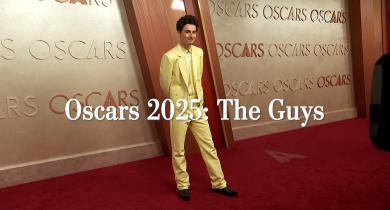 Timothée Chalamet at the 2025 Oscars