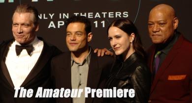 Rami Malek, Laurence Fishburne, Rachel Brosnahan at World Premiere of Action Thriller, The Amateur 