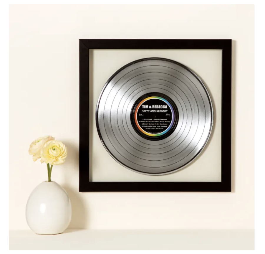 Personalized Metallic LP Record