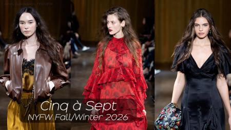 Cinq à Sept Celebrates 10 Years with a 1970s-Inspired Fall 2026 Runway Debut at NYFW