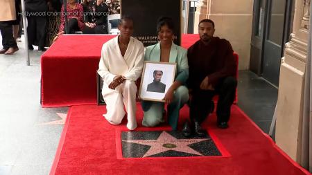 Chadwick Boseman posthumously receives with star on the Hollywood Walk of Fame