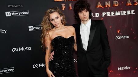 Miley Cyrus and Maxx Morando make first appearance as engaged couple 