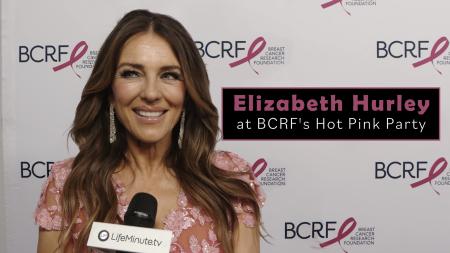 Elizabeth Hurley served as host for the Breast Cancer Research Foundation (BCRF) annual Hot Pink Party at The Glasshouse in New York City