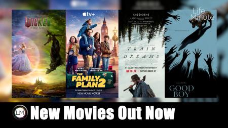 New Movies: Wicked: For Good, The Family Plan 2, Good Boy, and Train Dreams