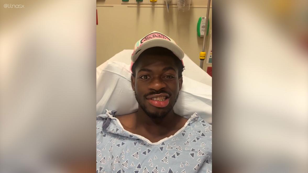 Lil Nas X hospitalized with partial face paralysis