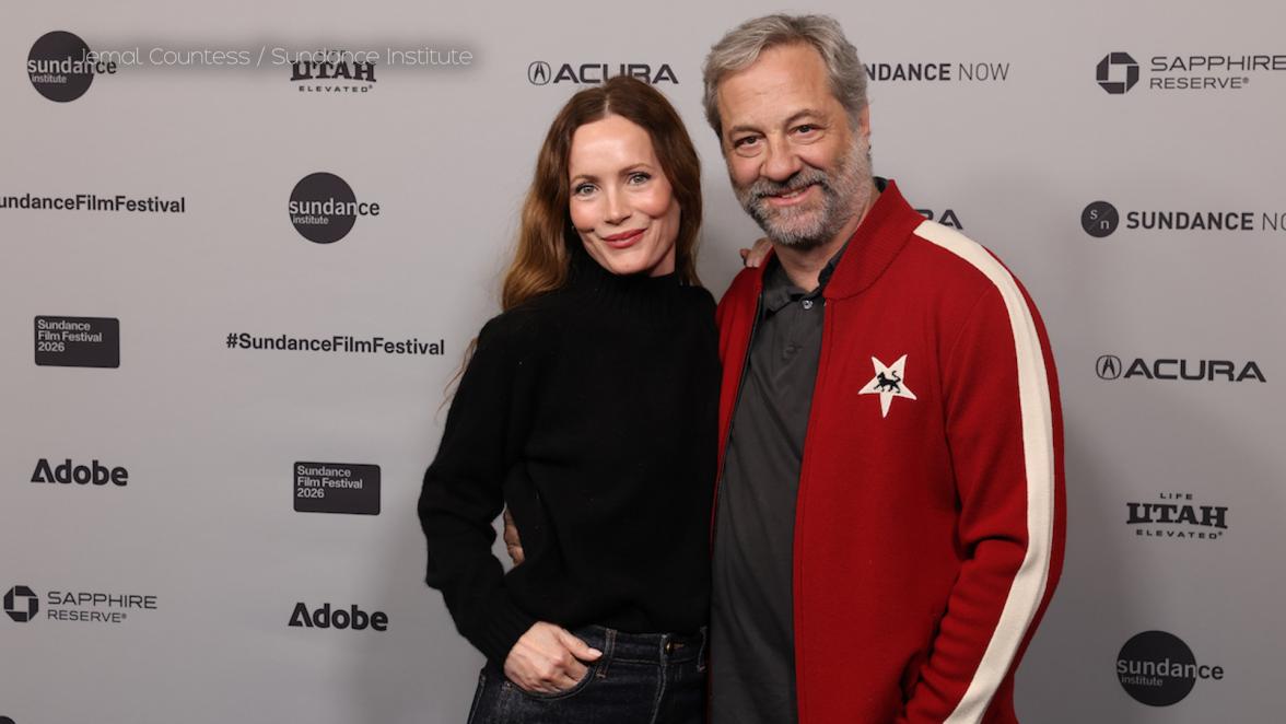 Leslie Mann and Judd Apatow at the 2026 Sundance Film Festival