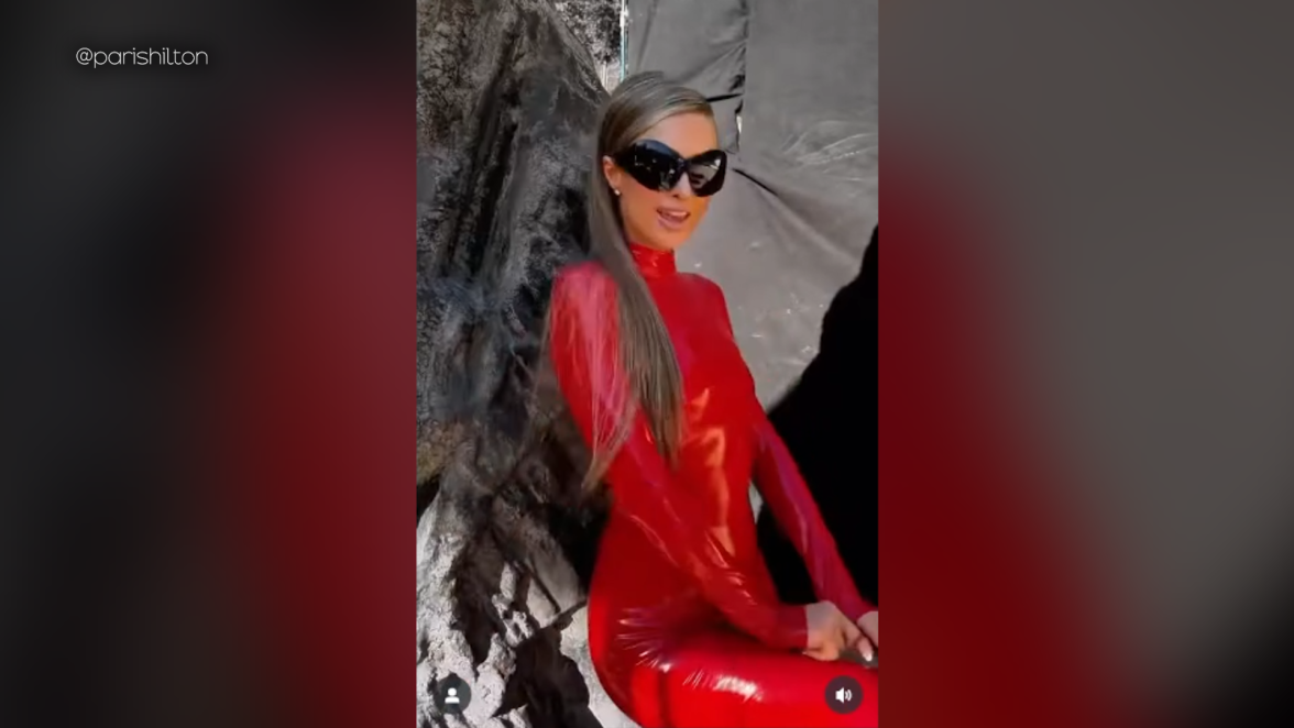Paris Hilton parades as bestie Britney Spears from her iconic 2000 "Oops!...I Did It Again" music video for Halloween