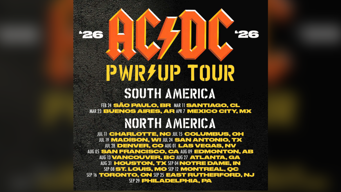 AC/DC adds 21 dates to ‘POWER UP’ 2026 Tour