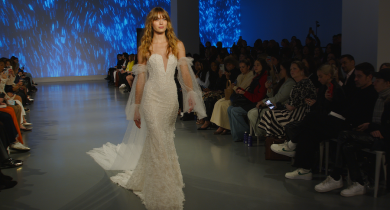 Ines Di Santo Fuses Creativity and Technology for Her Spring 2025 Collection at New York Bridal Fashion Week