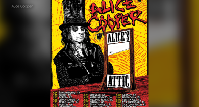 Alice Cooper is set to return to the road with a spring 2026 headlining tour, Alice's Attic