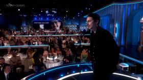 Timothée Chalamet took home his first-ever Golden Globe, winning Best Male Actor – Musical or Comedy for his performance in Marty Supreme