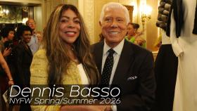 Wendy Williams and designer Dennis Basso at his NYFW Spring 2026 presentationa